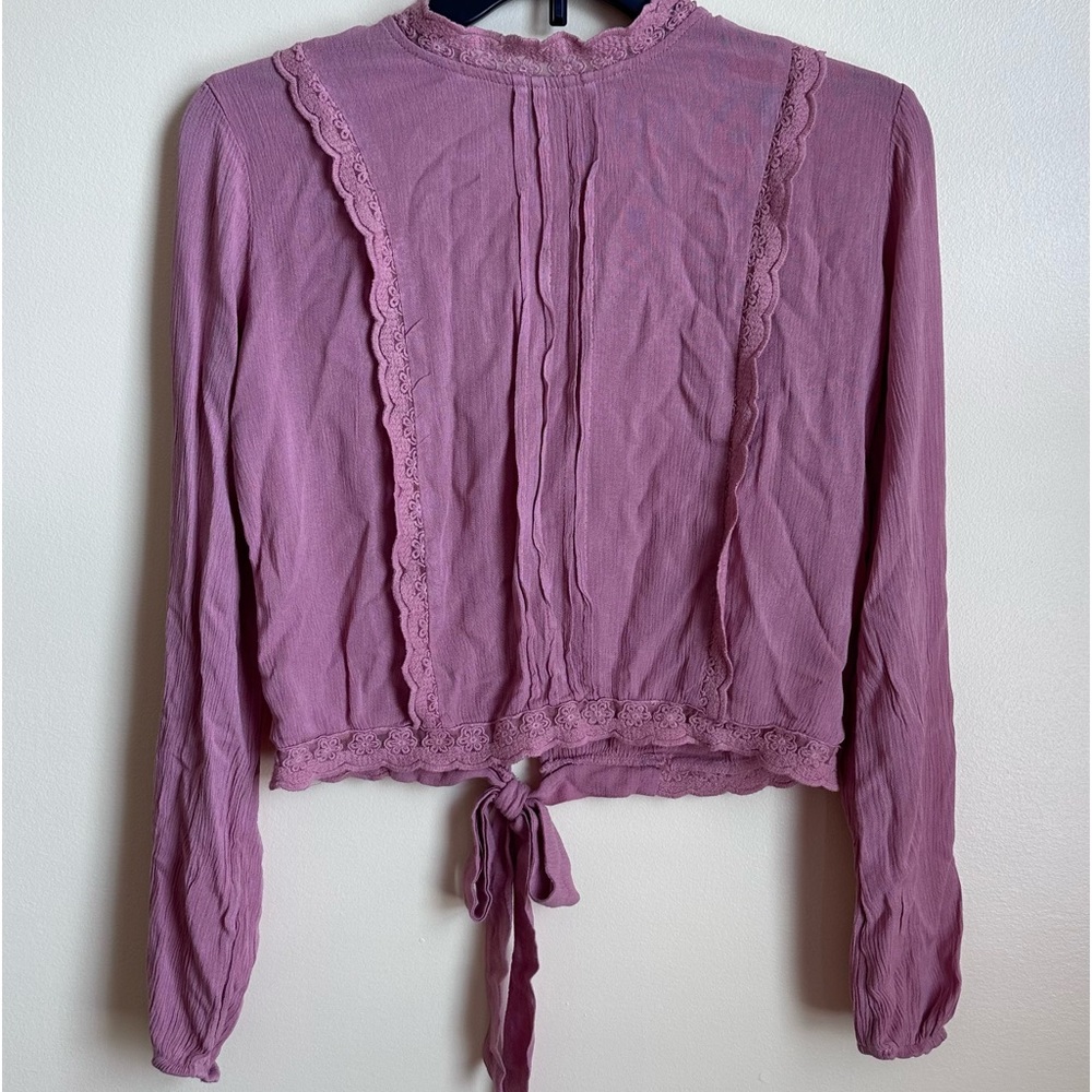 light pink turtle neck top